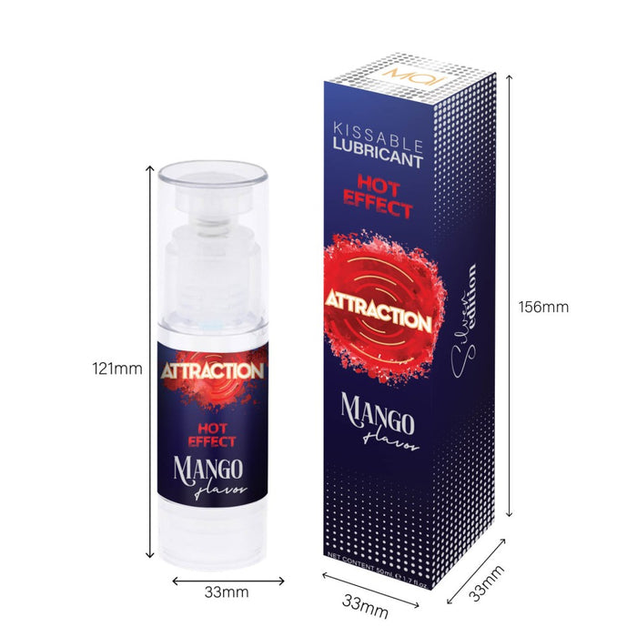 Lubrifiant pe bază de apă, Mai Attraction, aromă Mango, 50 ml