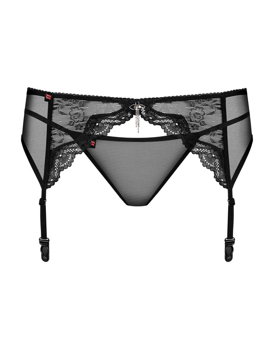 Portjartier, Obsessive Charms, negru, XXL