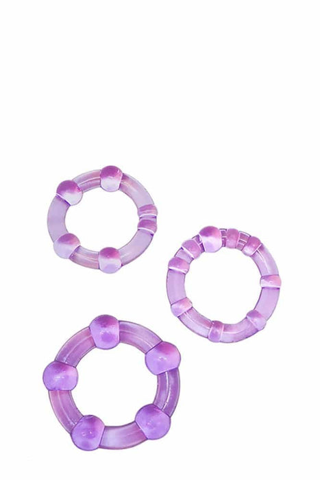 Set inele elastice pentru potență, Blush, mov