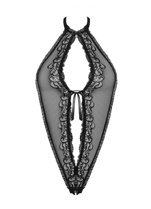 Body damă, Obsessive 830-TED-1, negru, mărime S/M