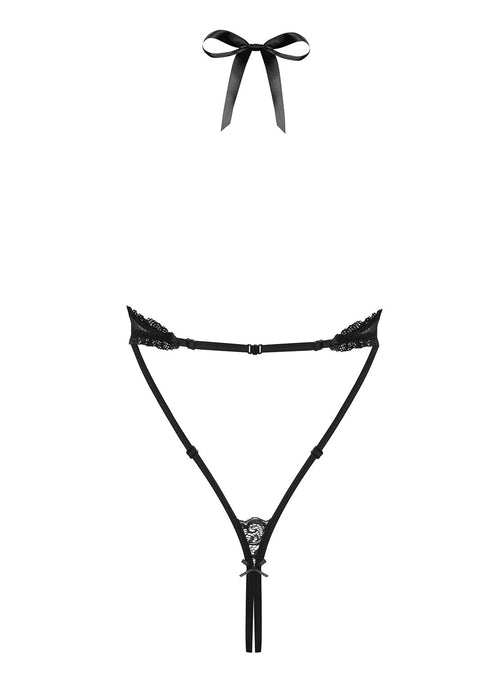 Body damă, Obsessive 830-TED-1, negru, mărime S/M
