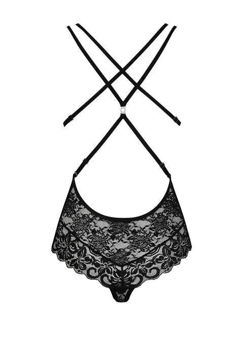 Body dantelă, Obsessive, 860-TED-1, Negru L/XL