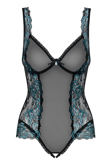 Body dantelat, Obsessive Amanta, L/XL, Negru
