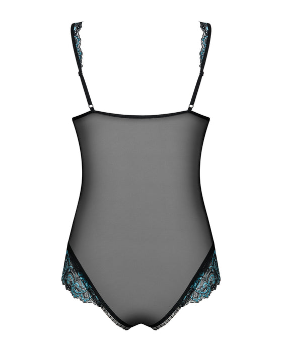 Body dantelat, Obsessive Amanta, L/XL, Negru