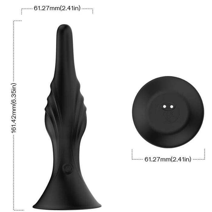 Vibrator cu Anal Plug, Armony, control de la distanță, negru