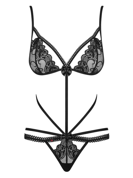 Body dantelat, Obsessive Wonderia, negru, S/M