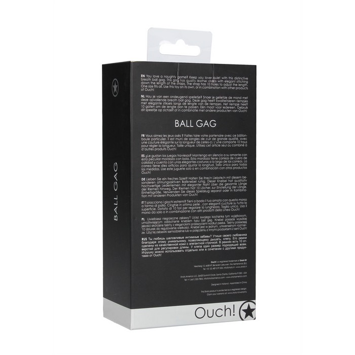 Ball Gag, Ouch!, piele, reglabil