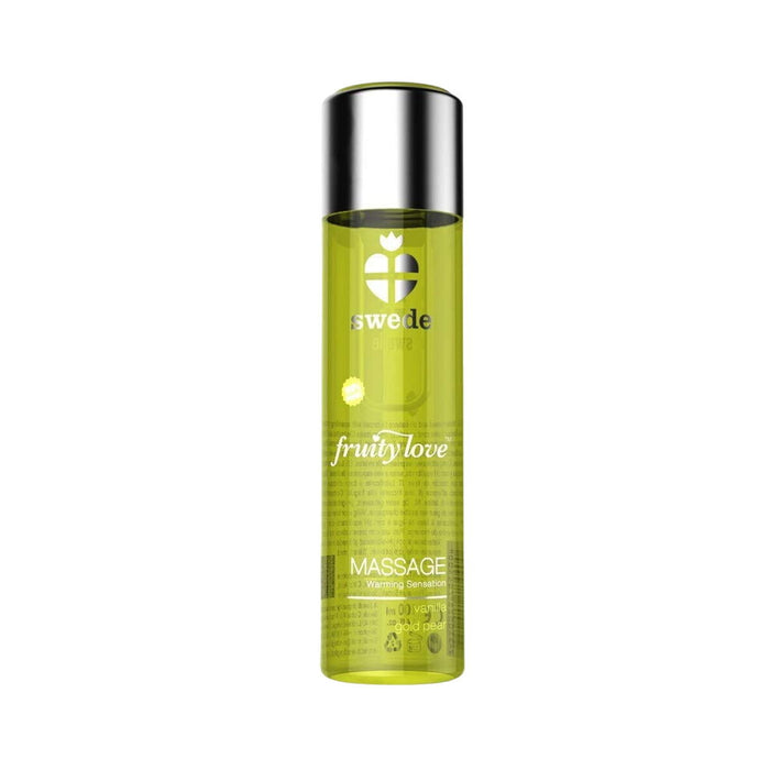 Ulei de masaj, Swede, efect încălzire, vanilie și pară aurie, 120 ml