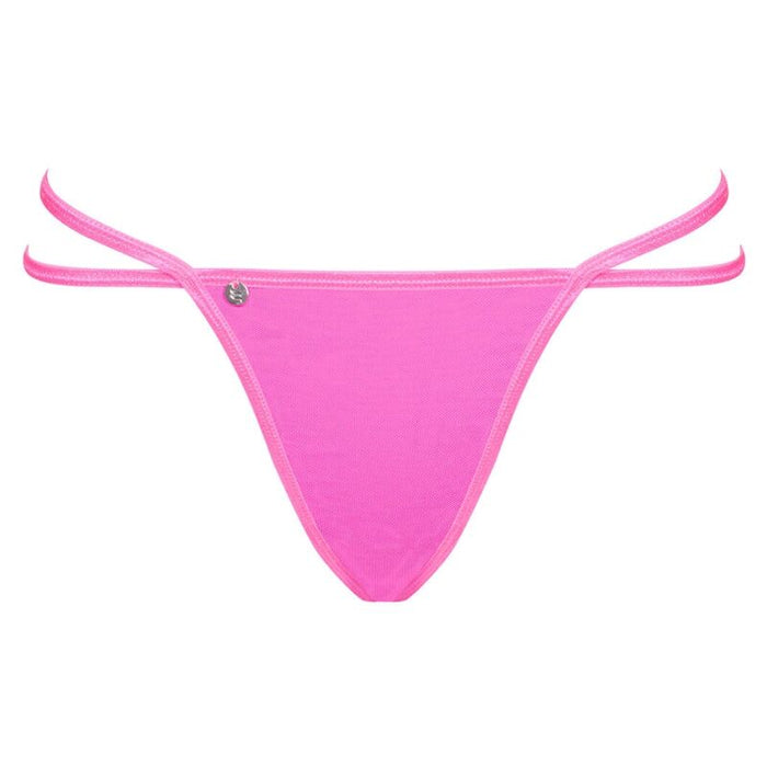 Chiloți tanga, Obsessive, Chainty, roz neon L/XL
