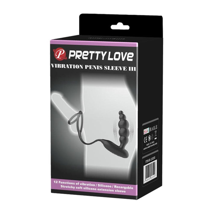 Vibrator penis, Pretty Love, model III, negru