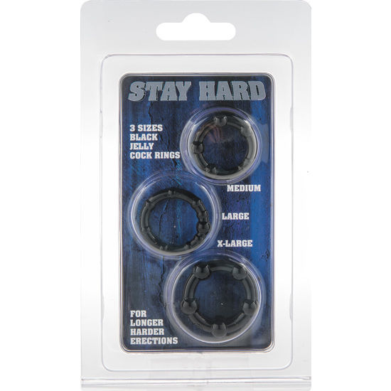 Set inele siliconice, O'la Selection, Stay Hard, dimensiuni variate