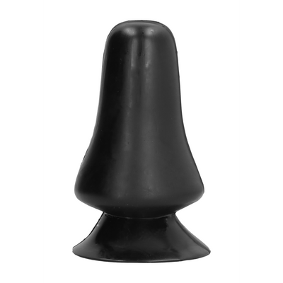 Plug anal, All Black, 12 cm, diametru surprinzător