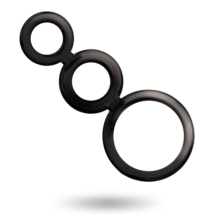 Set inele penis, Addicted Toys, 3 piese, fumuriu
