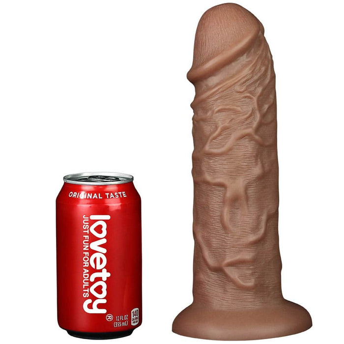 Dildo realistic, Lovetoy, 10.5 inci, maro