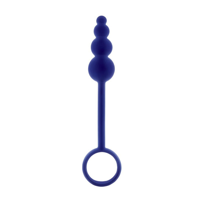 Plug anal, NS Toys, Renegade Ripcord, albastru, silicon