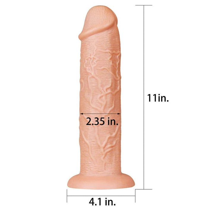 Dildo Realistic, Lovetoy, 28 cm, Flesh