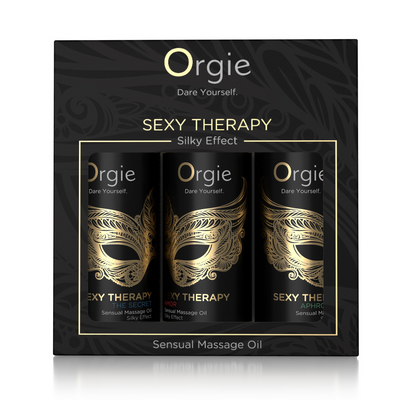 Set uleiuri masaj, Orgie Sexy Therapy, 3 x 30 ml, arome variate