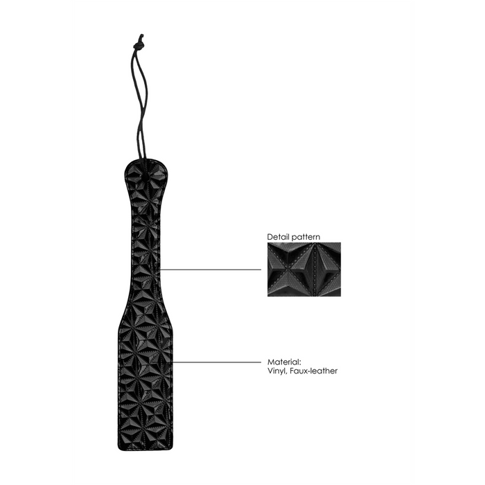 Paddle, Ouch!, design geometric, vinil și piele ecologică
