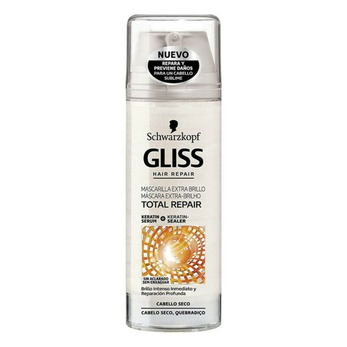 Mască nutritivă păr, Schwarzkopf Gliss Total Repair Extra Shine, 150 ml