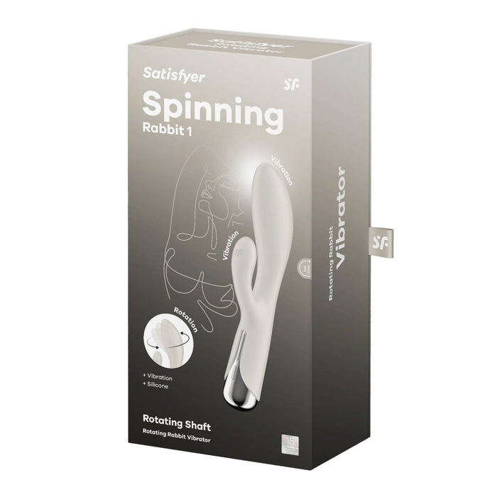 Vibrator Rabbit, Satisfyer Spinning Rabbit 1, bej, rotativ
