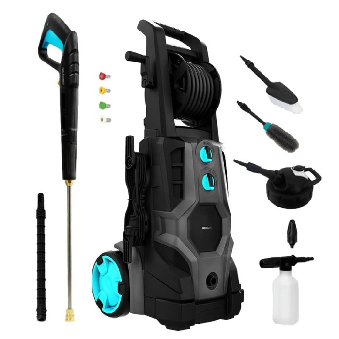 Mașină de spălat cu presiune, Cecotec HydroBoost 3200, 3200 W, roți