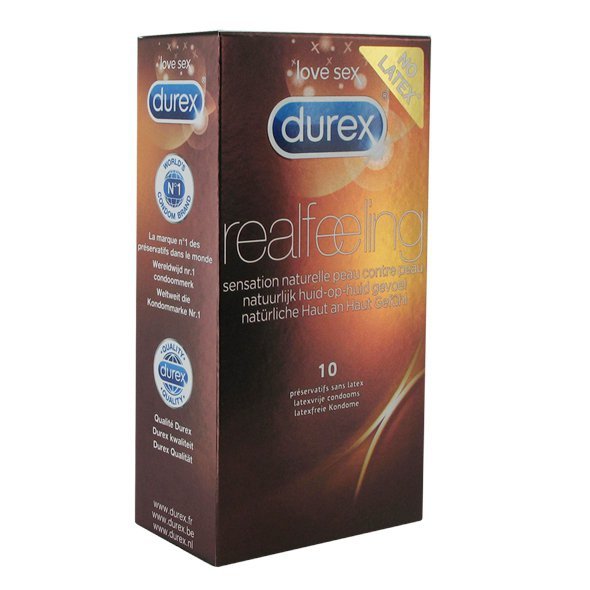 Prezervative, Durex, Nude No Latex, 10 bucăți
