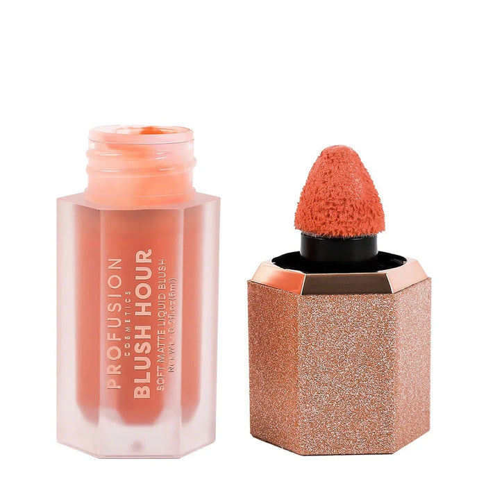 Fard de obraz lichid Profusion Cosmetics Blush Hour, efect iluminator, nuanța Mai Tai, 6 ml
