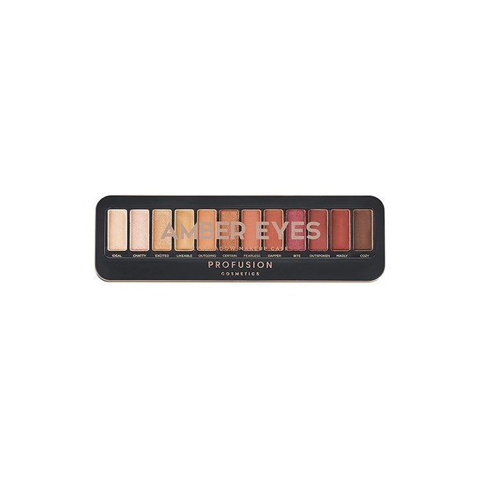 Paletă de farduri de pleoape Profusion Cosmetics Amber Eyes, 25 g