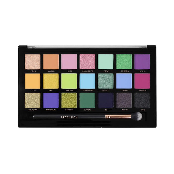 Paletă de farduri de ochi Profusion Cosmetics Dreamy, 21 nuanțe, 245 g