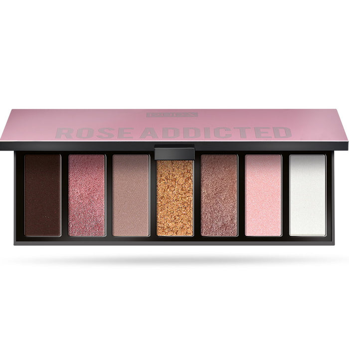 Paletă de farduri de ochi Pupa Make Up Stories, nuanța 004 Rose Addicted, 13,3 g
