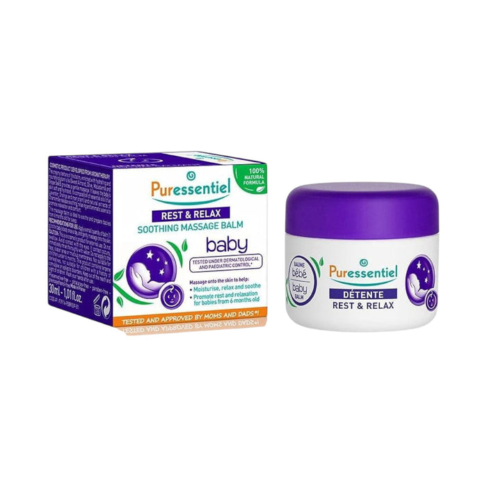 Balsam de corp Puressentiel Baby - Rest & Relax, calmant și hidratant, 30 ml