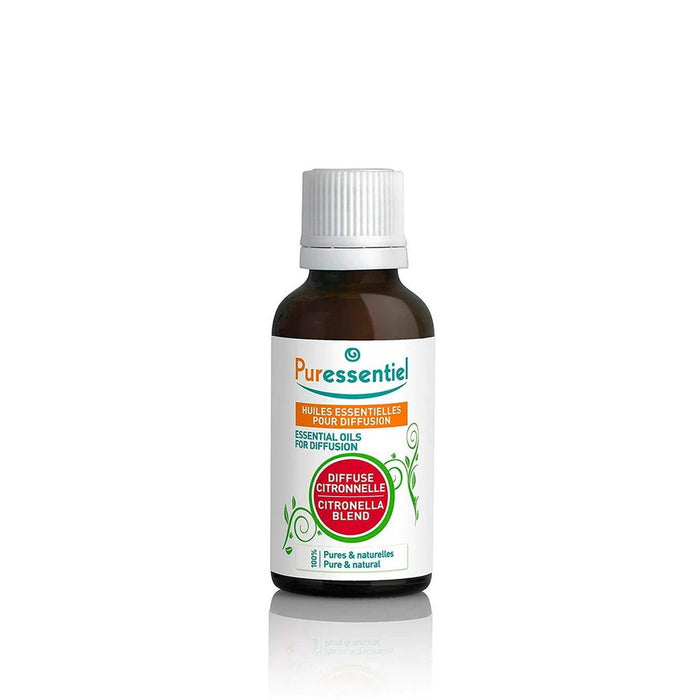 Reumplere pentru difuzor Puressentiel Citronella, amestec de uleiuri esențiale, 30 ml