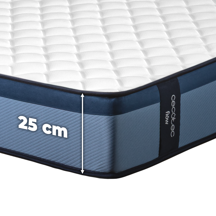 Saltea Cecotec Flow PureVital 3990, 180 × 200 cm, înălțime 25 cm, fermitate ridicată
