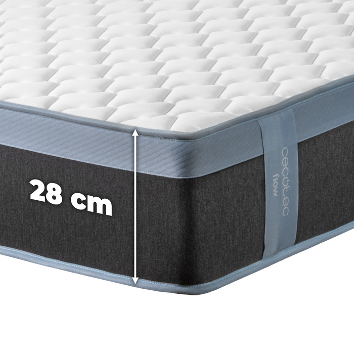 Saltea Cecotec Flow PureVital 4990, 140 × 200 cm, înălțime 28 cm, spumă cu memorie