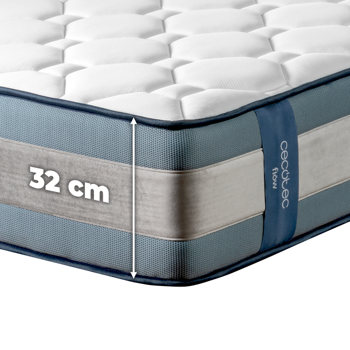 Saltea Cecotec Flow Purevital 5990, 150 × 200 cm, înălțime 32 cm, fermitate ridicată