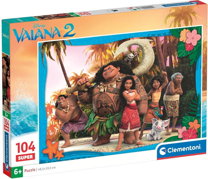 Puzzle Clementoni, Disney Vaiana 2, 104 piese, 6+ ani