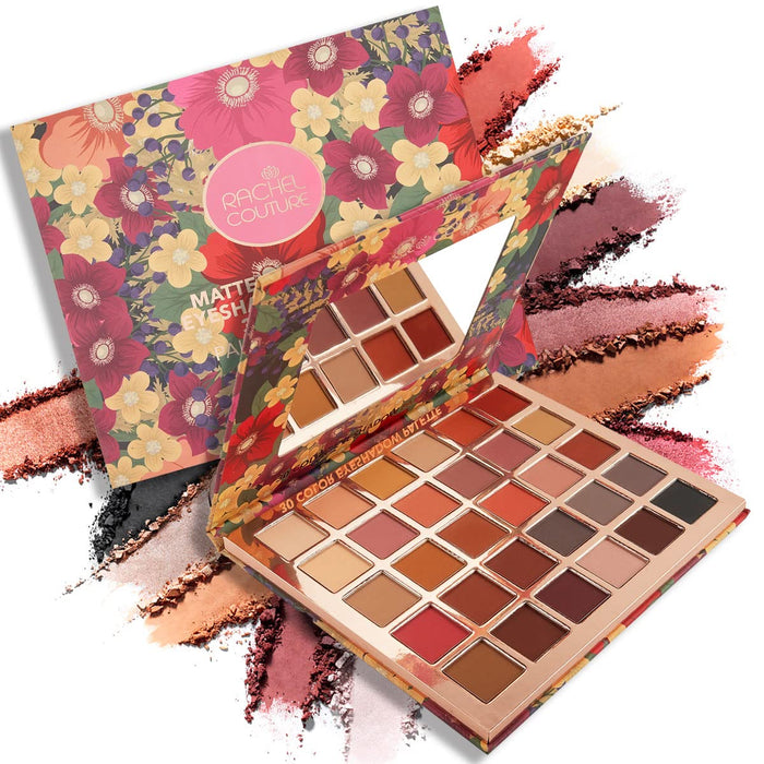 Paletă de farduri de ochi Rachel Couture Matte About You, 30 de nuanțe, 48 g