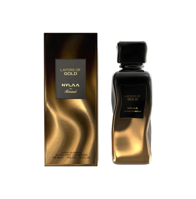 Extract de parfum Rasasi Layers of Gold, pentru bărbați, 100 ml
