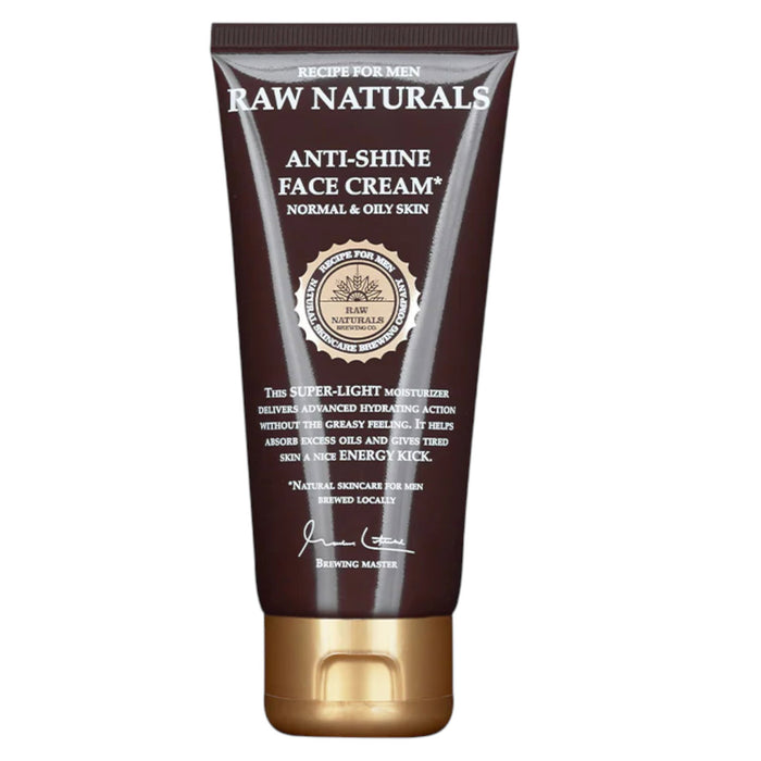 Cremă de față Raw Naturals Anti-Shine, anti-luci, hidratantă, pentru ten normal și gras, 100 ml