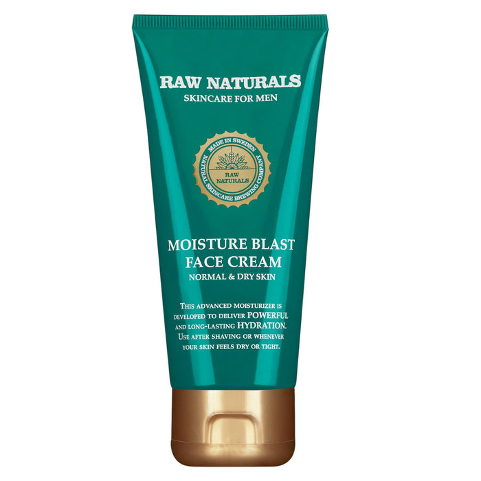 Cremă de față Raw Naturals Moisture Blast, hidratantă, pentru ten normal și uscat, 100% vegană, 100 ml