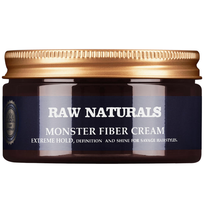 Cremă de coafat Raw Naturals Monster Fiber, fixare extremă, definire și strălucire, fără parabeni, 100 ml