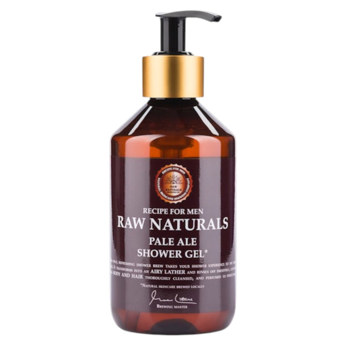 Gel de duș Raw Naturals Pale Ale, 100% vegan, pentru corp și păr, 300 ml