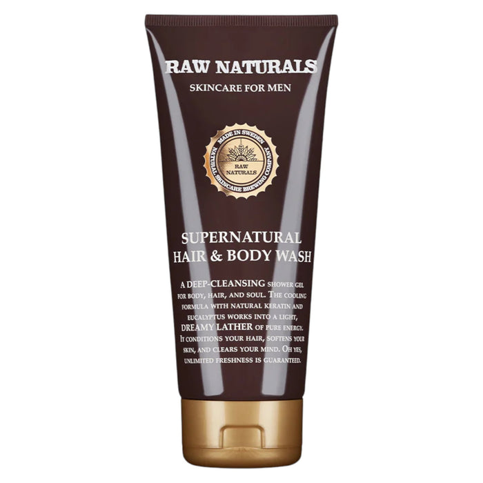 Șampon, balsam și gel de duș 3-în-1 Raw Naturals Supernatural, 100% vegan, 200 ml