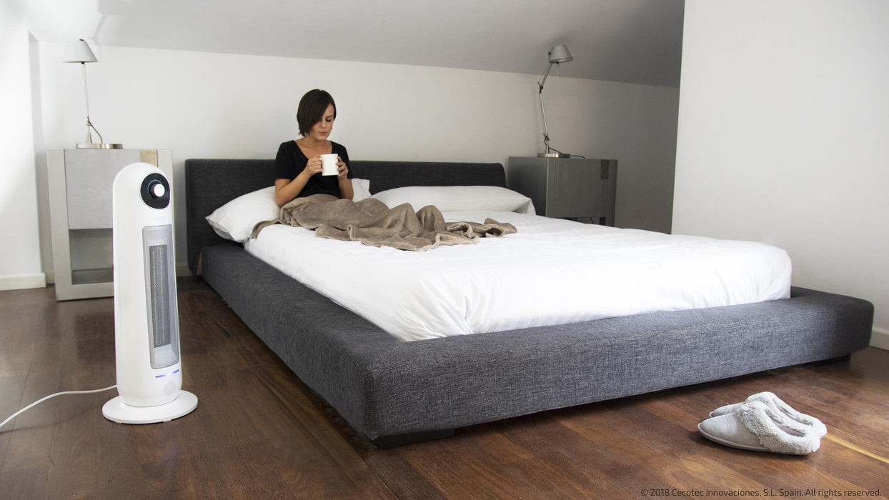 Aerotermă ceramică Cecotec Ready Warm 10000 Top Ceramic, 2200 W, 22 m², albă