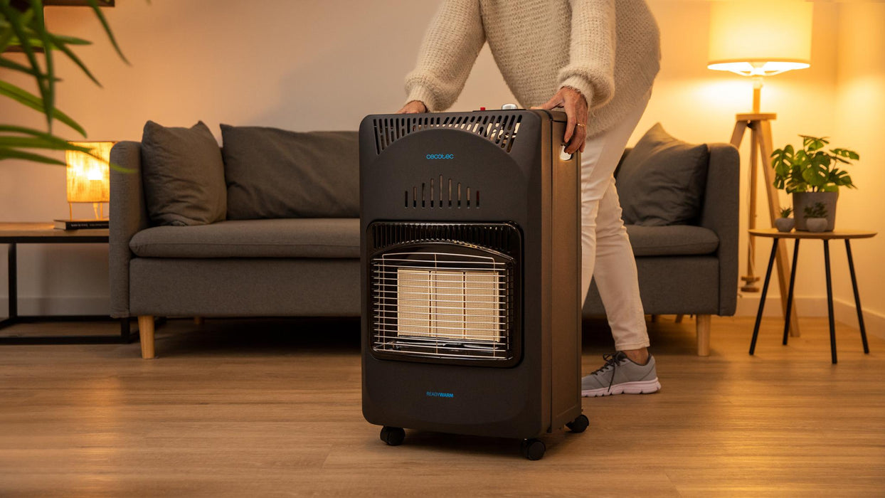 Sobă pe gaz pliabilă Cecotec Ready Warm 4000 Slim Fold, 4200 W, 3 trepte, pentru butelie de 15 kg, clasa A