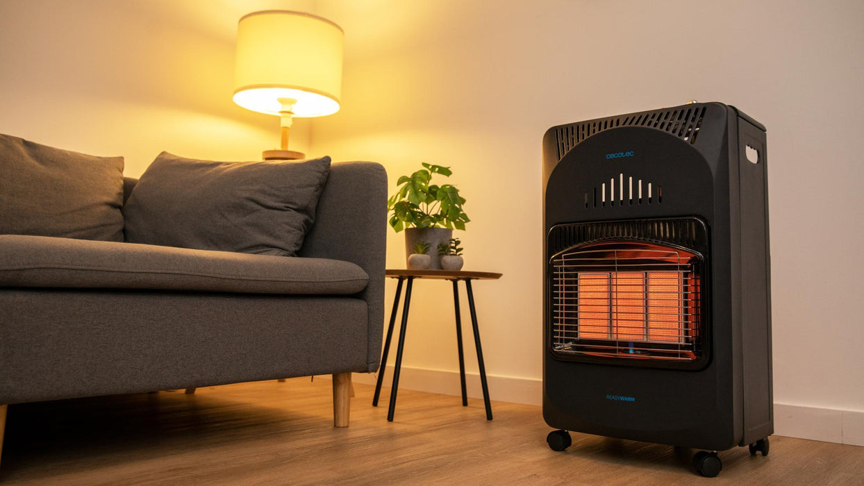 Sobă pe gaz pliabilă Cecotec Ready Warm 4000 Slim Fold, 4200 W, 3 trepte, pentru butelie de 15 kg, clasa A