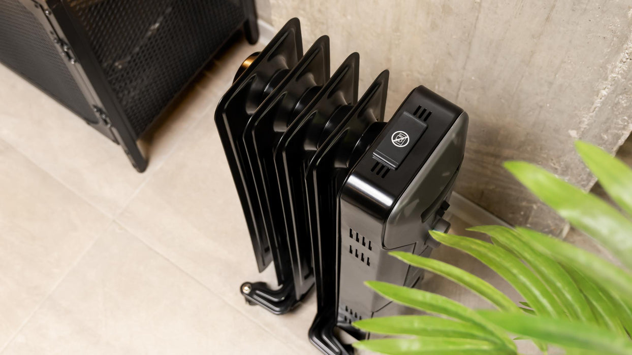 Radiator cu ulei Cecotec ReadyWarm 5000 Space Black, 1000 W, 3 trepte, 12 m², negru