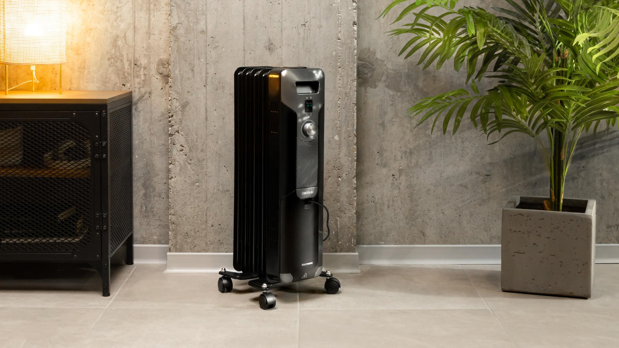 Radiator cu ulei Cecotec ReadyWarm 5000 Space Black, 1000 W, 3 trepte, 12 m², negru