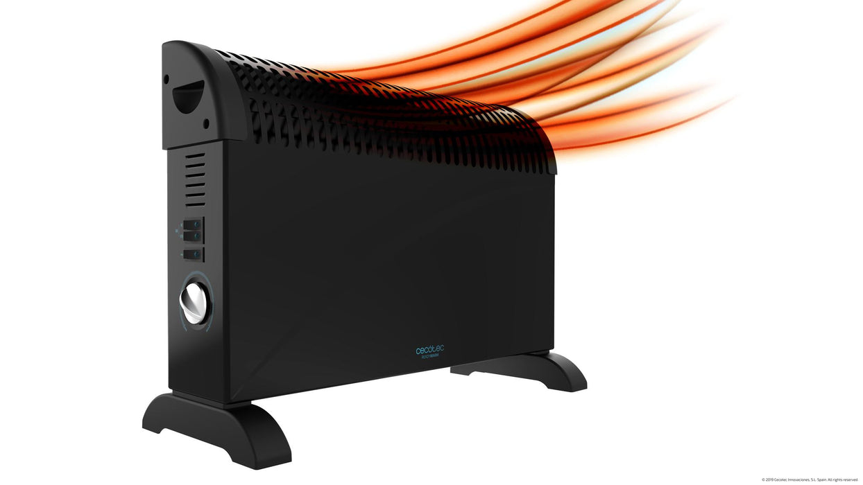 Convector electric Cecotec Ready Warm 6500 Turbo Convection, 2000 W, 3 trepte de putere, negru