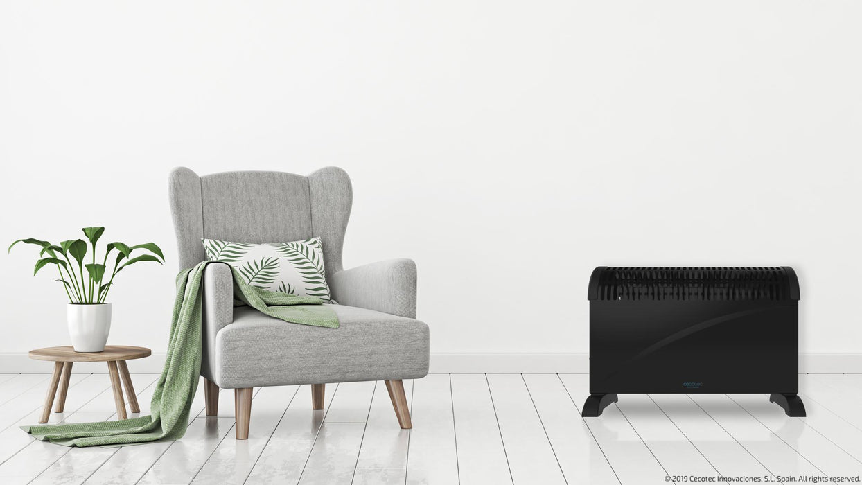 Convector electric Cecotec Ready Warm 6500 Turbo Convection, 2000 W, 3 trepte de putere, negru